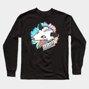 Screaming Possum • Aaah! Possum Long Sleeve T-Shirt